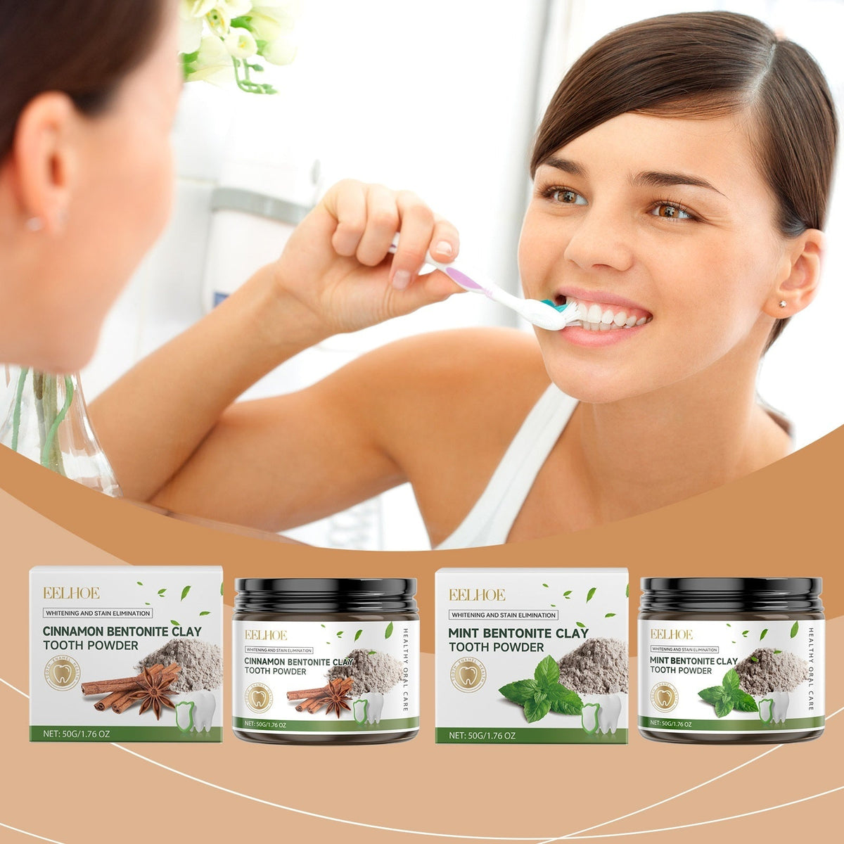 Eelhoe Volcanic Ash Teeth Daily Tooth Cleaning Powder