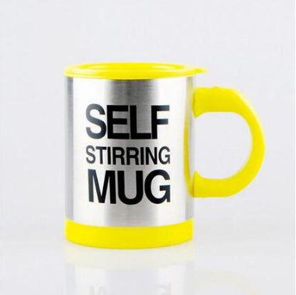 Auto Stirring Steel Coffee Mug