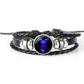 Zodiac Constellation Braided Charm Bracelet