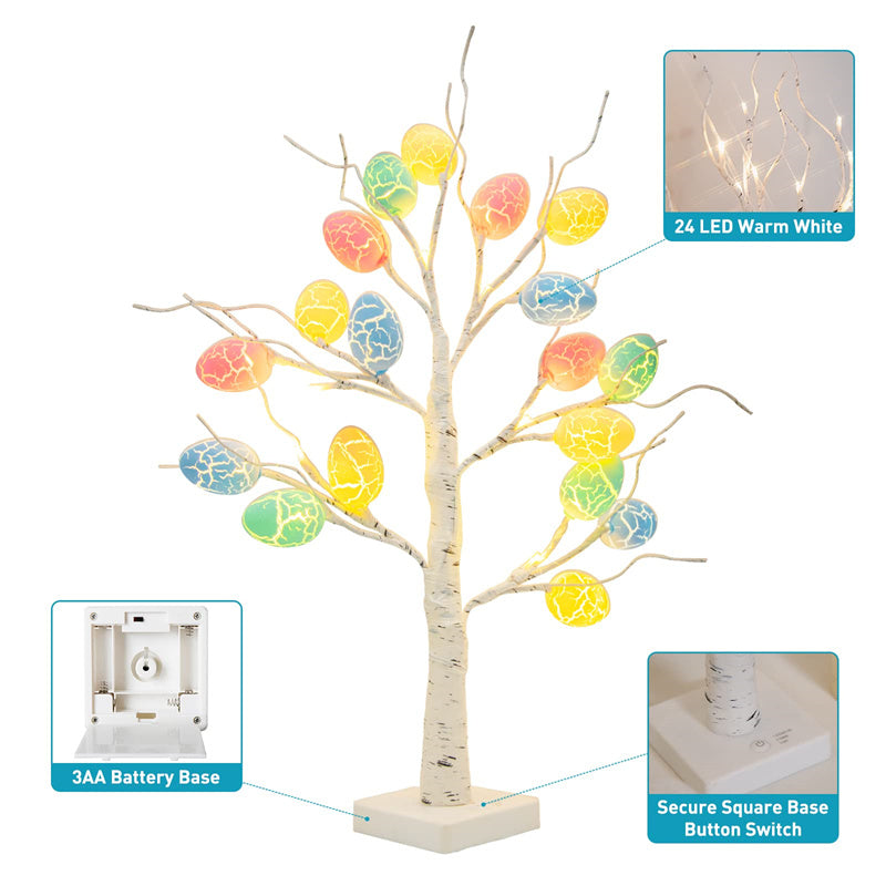 Instant Easter Ambience — Cozy LED Birch Tree Decor