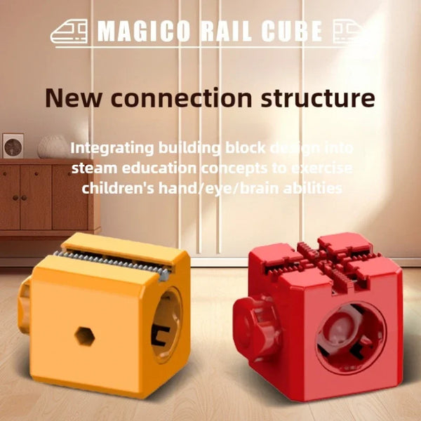 Magnetic Rail Car Builder Set