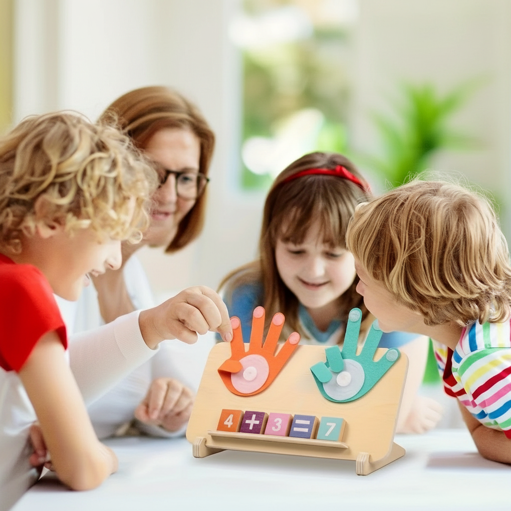 Wooden Number Learning Board