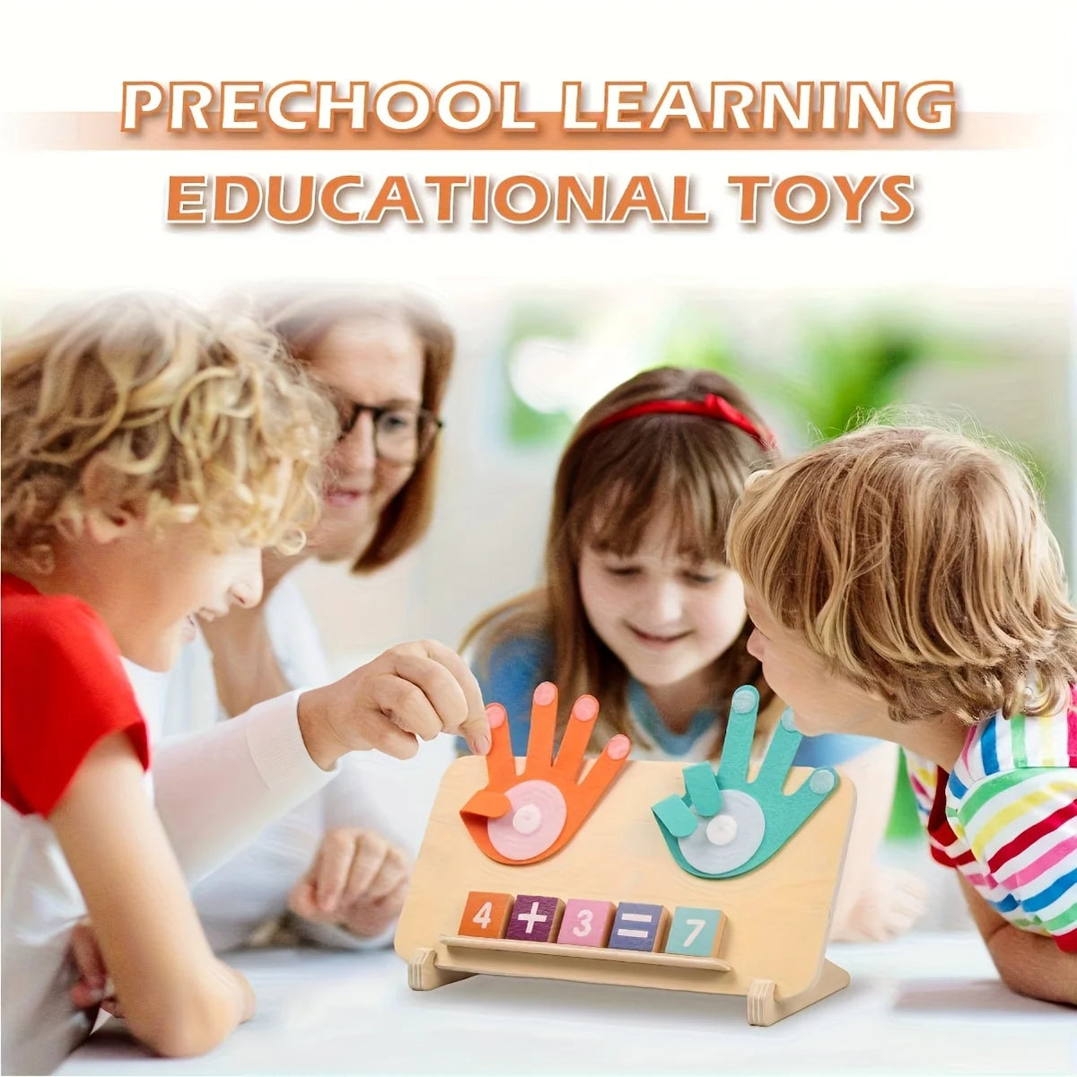 Wooden Number Learning Board