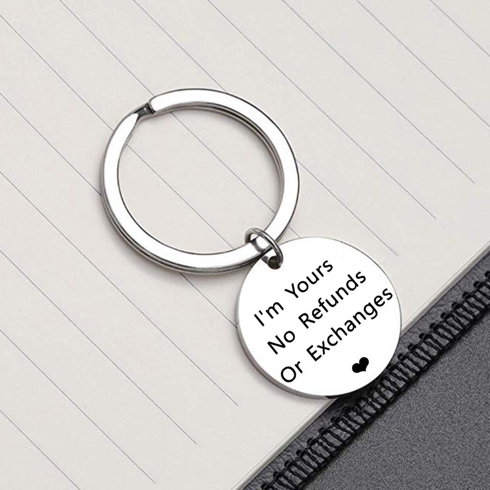 Stainless Steel Valentine Keychain