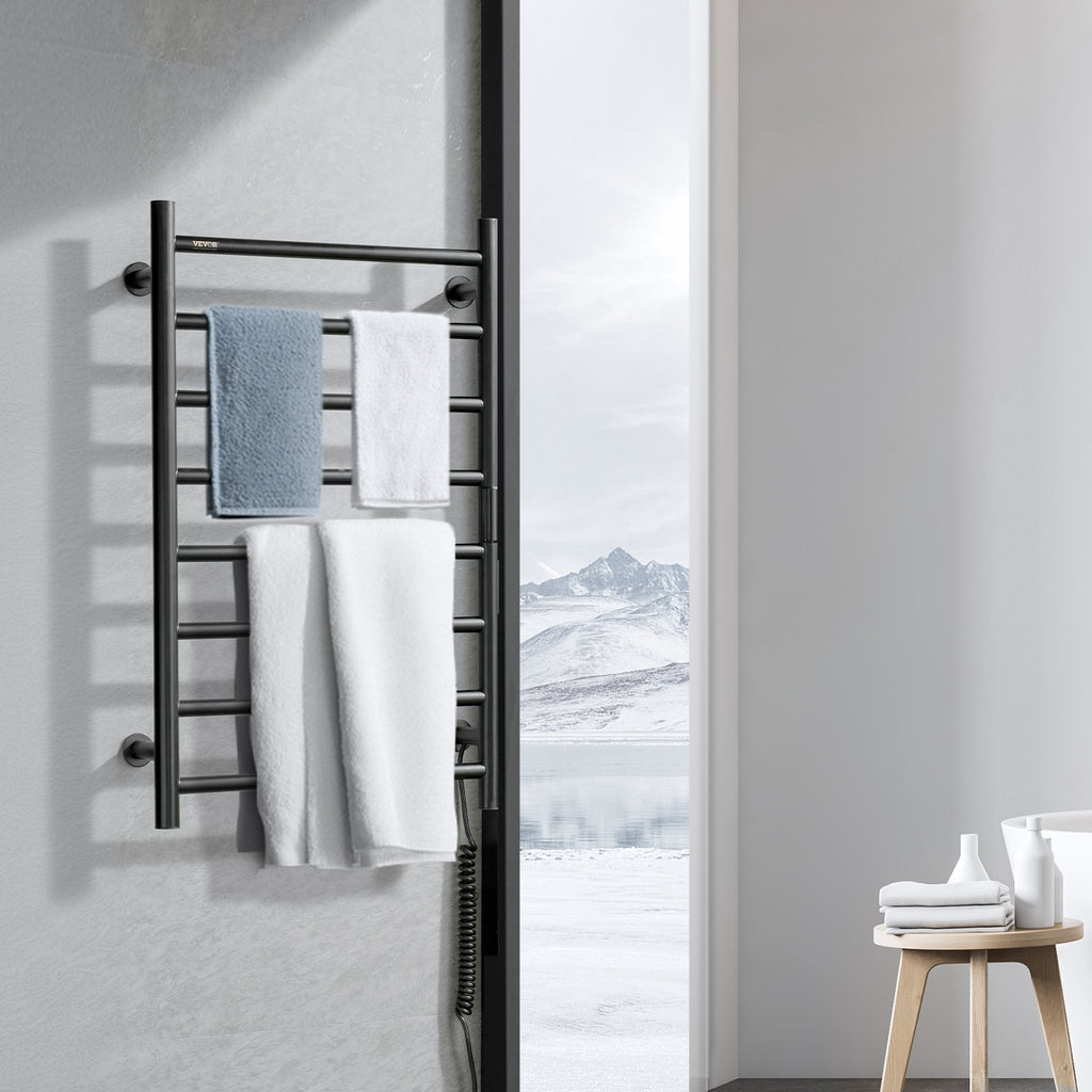 VEVOR 8 Bar Towel Warmer Rack
