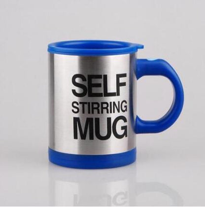 Auto Stirring Steel Coffee Mug