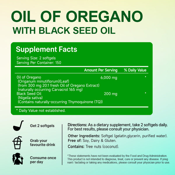 Pure Oregano Oil Wellness Softgels