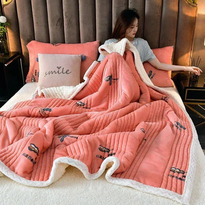 CloudSoft Cozy Sherpa Throw Blanket