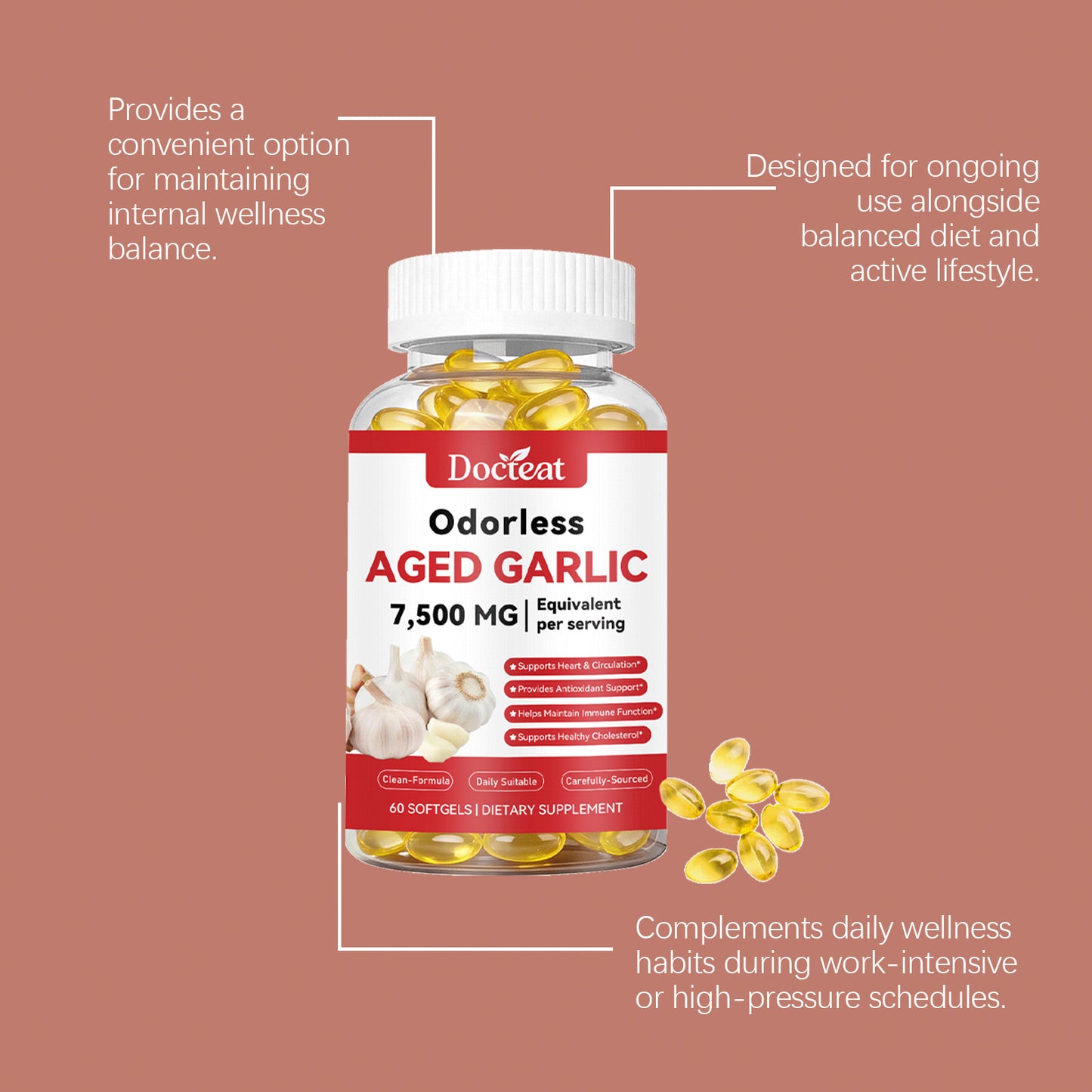 Daily Garlic Vitality Boost Softgels