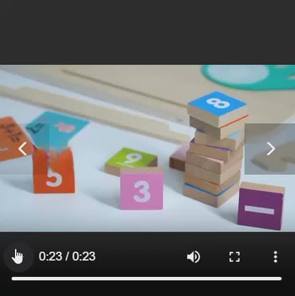 Wooden Number Learning Board